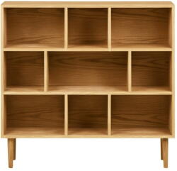 House Nordic Natúr színű könyvespolc tölgyfa dekorral 30x104, 5x112 cm Oshawa - House Nordic