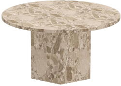 Actona Világosbarna márvány kerek dohányzóasztal ø 80 cm Naxos - Actona