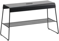 Zone Fekete fém ülőkés cipőtartó A-Bench - Zone