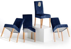 Restilo Kék gumis szék huzat szett 4 db-os 48 cm Sento - Restilo