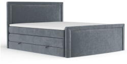 Maison de Reve Sötétszürke ágyneműtartós boxspring ágy 160x200 cm Lavenda - Maison de Rêve