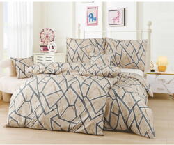 My House Világosbarna egyszemélyes hatrészes mikroszatén ágyneműhuzat 140x200 cm Marco - My House