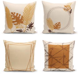 Minimalist Cushion Covers Narancssárga-bézs párnahuzat szett 4 db-os 43x43 cm - Minimalist Cushion Covers