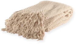 Tiseco Home Studio Fehéres bézs zsenília takaró 130x170 cm Renee - Tiseco Home Studio