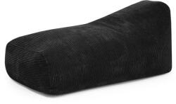 SLOWDOWN Fekete kordbársony babzsákfotel Snug 130 - SLOWDOWN