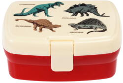 Rex London Piros-krémszínű gyerek uzsonnás doboz Prehistoric Land - Rex London