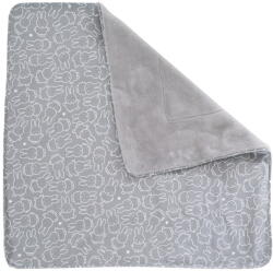 Roba Szürke mikroplüss gyerek takaró 80x80 cm Miffy - Roba