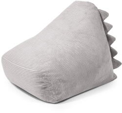 SLOWDOWN Világosszürke kordbársony gyerek babzsákfotel Snug 80 Dragon - SLOWDOWN