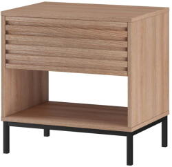 Støraa Natúr színű éjjeliszekrény tölgyfa dekoros asztallappal Celine - Støraa