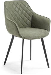 Kave Home Khaki bőr utánzat étkezőszék szett 2 db-os Amira - Kave Home