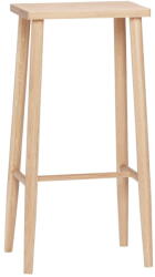 Hübsch Natúr színű tölgyfa bárszék (ülésmagasság 72 cm) Folk - Hübsch