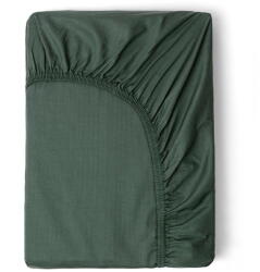 HIP Sötétzöld pamut-szatén gumis lepedő, 90 x 200 cm - HIP