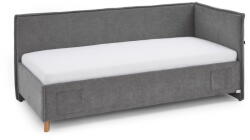 meise.möbel Szürke kárpitozott sarok gyerekágy ágyrács nélkül 90x200 cm Fun - Meise Möbel