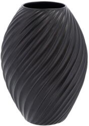 Morsø River fekete porcelán váza, magasság 26 cm - Morsø