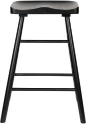 White Label Fekete tölgyfa bárszék (ülésmagasság 65, 5 cm) Vander - White Label
