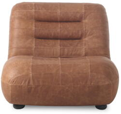 Dutchbone Konyakbarna bőr fotel Wyatt - Dutchbone