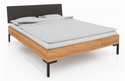 The Beds Tölgyfa franciaágy kárpitozott ágytamlával 180x200 cm Abies 1 - The Beds