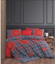 Mijolnir Piros-szürke egyszemélyes renforcé pamut ágyneműhuzat 140x200 cm Saltanat - Mijolnir