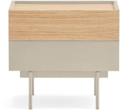 Teulat Bézs-natúr színű éjjeliszekrény tölgyfa dekorral Otto - Teulat - bonami - 96 230 Ft