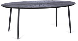 Bonami Marienlist fekete kerti asztal artwood asztallappal, 190 x 115 cm - Bonami Selection