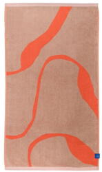 Mette Ditmer Narancssárga-világosbarna bio pamut fürdőlepedő 70x133 cm Nova Arte - Mette Ditmer Denmark