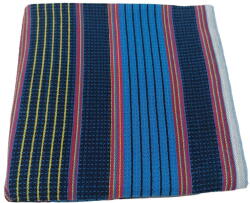 Jahu Kék darázsmintás munkás pamut törölköző 50x100 cm - JAHU collections