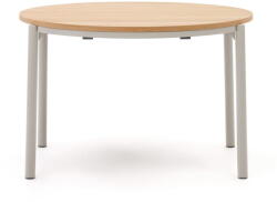 Kave Home Kerek bővíthető étkezőasztal tölgyfa dekorral ø 120 cm Montuiri - Kave Home