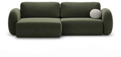 Cosmopolitan Design Zöld zsenília kinyitható-tárolóhelyes sarokkanapé Tonale - Cosmopolitan Design