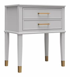 CosmoLiving by Cosmopolitan Világosszürke éjjeliszekrény Westerleigh - CosmoLiving by Cosmopolitan