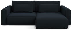 Makamii Sötétkék bársony kinyitható-tárolóhelyes sarokkanapé (jobb oldali-heverő résszel) Kapua - Makamii - bonami - 518 490 Ft