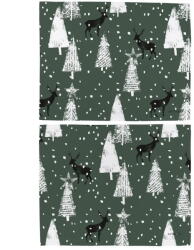 Butter Kings Textil tányéralátét 2 db-os karácsonyi mintával 35x45 cm Deer in the Forest - Butter Kings
