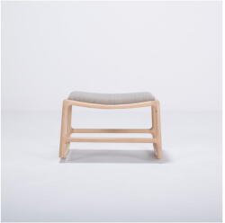 Gazzda Dedo tölgyfa zsámoly szürke szövet ülőrésszel - Gazzda