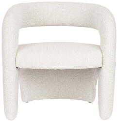 White Label Fehér buklé fotel Nova - White Label