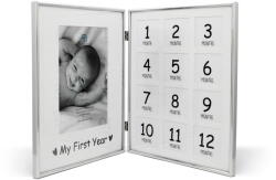 Zilverstad Ezüstszínű álló képkeret 21x26 cm My First Year - Zilverstad