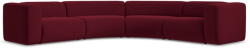 Makamii Borvörös bársony sarokkanapé Ekahi - Makamii