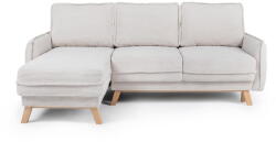 Bonami Selection Bézs kordbársony kinyitható sarokkanapé (variálható) Tori - Bonami Selection