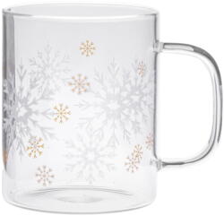 Dakls Üveg bögre karácsonyi mintával 410 ml Frosty Flakes - Dakls