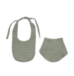 Kave Home Zöld muszlin előke szett 2 db-os Prune - Kave Home
