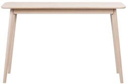 Rowico Natúr színű konzolasztal tölgyfa dekorral 120x40 cm Yumi - Rowico