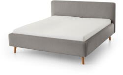 meise.möbel Szürke kárpitozott ágyneműtartós franciaágy ágyráccsal 180x200 cm Mattis - Meise Möbel - bonami - 369 997 Ft
