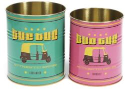 Rex London Dekoratív ón tárolódoboz szett 2 db-os ø 11x13 cm Tuc-tuc - Rex London
