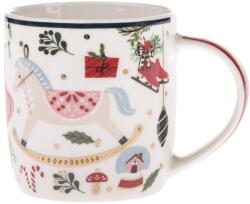 Dakls Fehér porcelán bögre karácsonyi mintával 370 ml Jolly - Dakls - bonami - 2 600 Ft