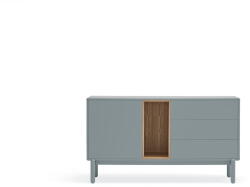 Teulat Kék-szürke alacsony komód 140x76 cm Corvo - Teulat