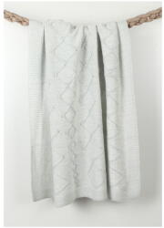 Homemania Decor Baby Baby világoskék gyerek takaró pamutkeverékből, 90 x 90 cm - Homemania Decor