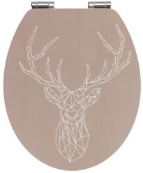 WENKO Stag bambusz és farostlemez WC-ülőke, 44 x 37, 5 cm - Wenko