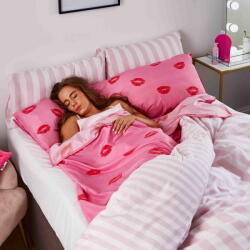 Sassy B Rózsaszín lepedő 131x215 cm Pouting Lips - Sassy B