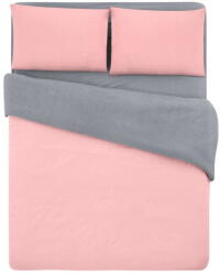 Mila Home Lazacszínű-szürke kétszemélyes-hosszabbított pamut ágyneműhuzat lepedővel 200x220 cm - Mila Home