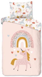 Good Morning Rózsaszín egyszemélyes pamut gyerek ágyneműhuzat 140x200 cm Unilove - Good Morning