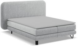 Makamii Világosszürke boxspring ágy 160x200 cm Ilima - Makamii