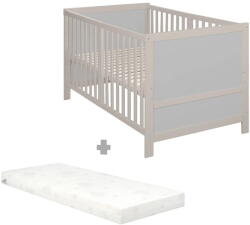 Roba Szürke babaágy állítható magassággal 70x140 cm Easy Sleep - Roba